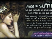 Amor es sufrir