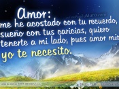 Amor, te necesito