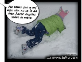 Ángeles sobre la nieve (pulsa para ver)