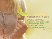 Bienvenido noviembre