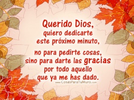 Gracias querido Dios (pulsa para ver)