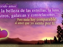 Nada comparable, amor (pulsa para ver)