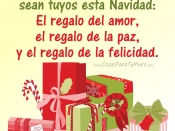 Navidad, amor, paz, felicidad