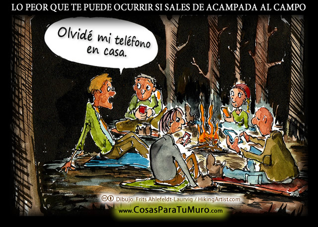 De acampada