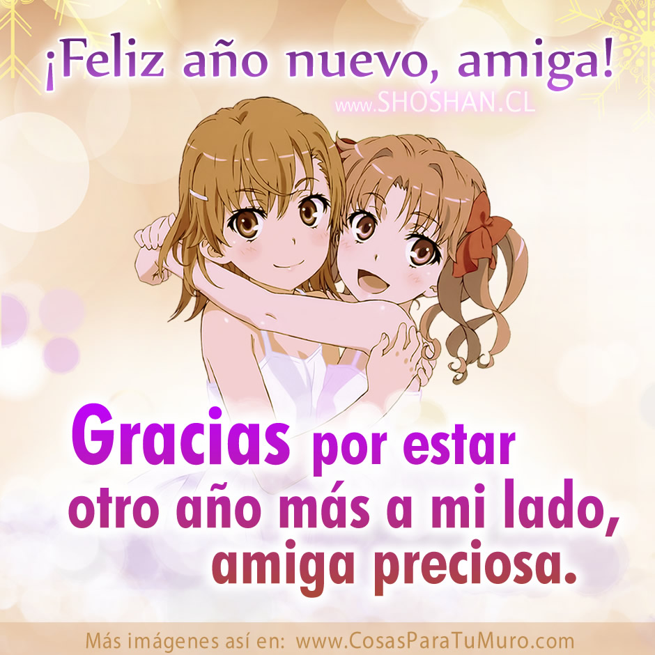 Feliz año nuevo amiga