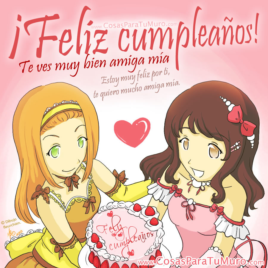 Feliz cumpleaños, amiga