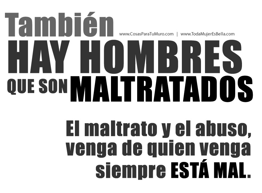 Hombres maltratados