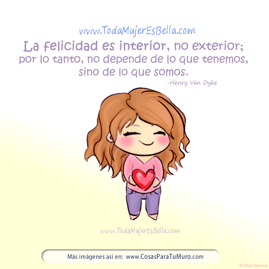 La felicidad es interior