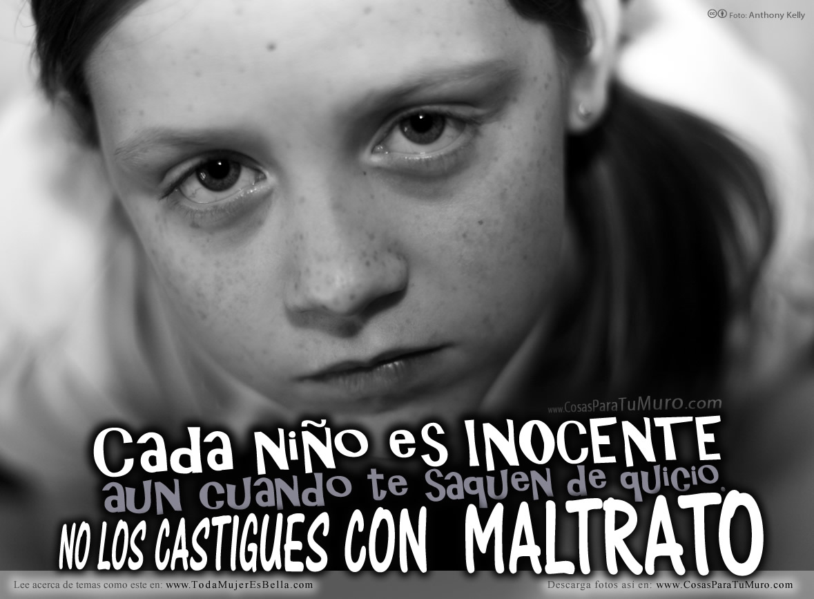 No al maltrato infantil