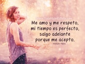 Me amo y me respeto