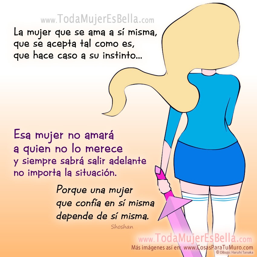 La mujer con amor propio