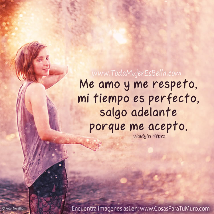 Me amo y me respeto