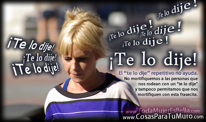 Te lo dije